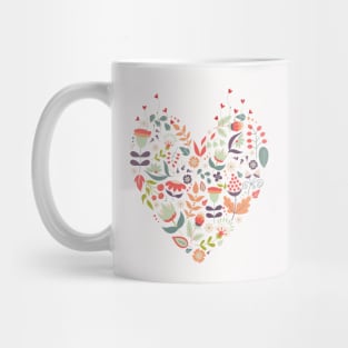 Bright Flower Heart Mug